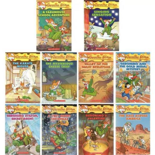 SCHOLASTIC | 全彩印刷- Geronimo Stilton - 老鼠記者31-40 冊｜兒童