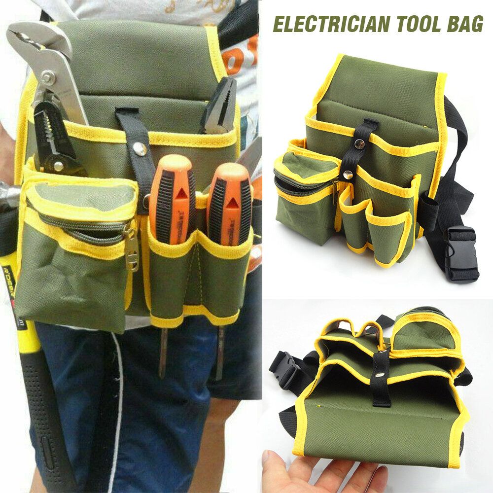 帆布工具包 多功能 腰掛包 防水耐磨 電工維修腰包 挎包