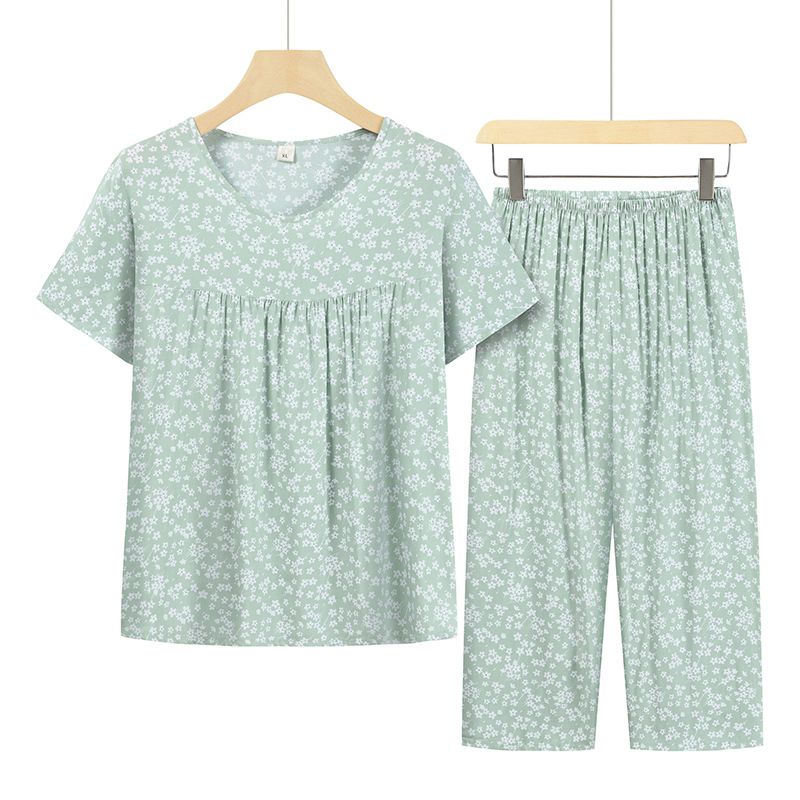老年人短袖套裝( XL-4XL碼 19號色）【下單後請聯絡客服確認發貨尺碼】F001099277