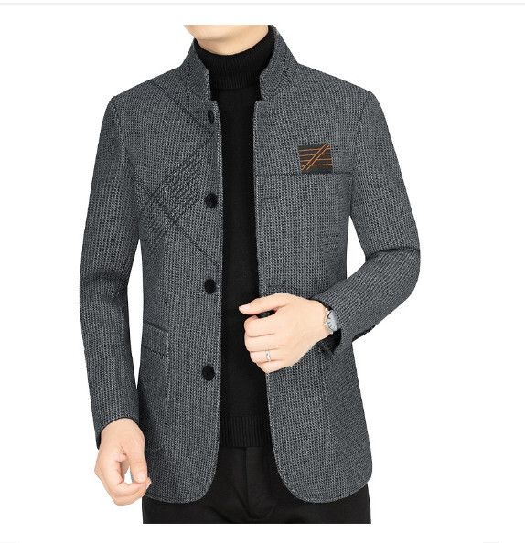 休閒夾克上衣外套【M-4XL】【59608深灰】 (下單後聯絡客服確認發貨尺碼) #H246018243