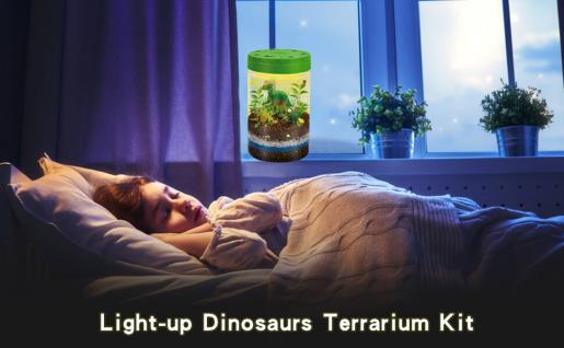  Dinosaur Light Up Terrarium Kit For Kids I Dinosaur