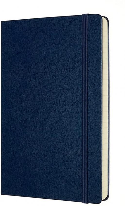 Moleskine Notebook, Expanded, Large, Ruled, Sapphire Blue, Soft Cover