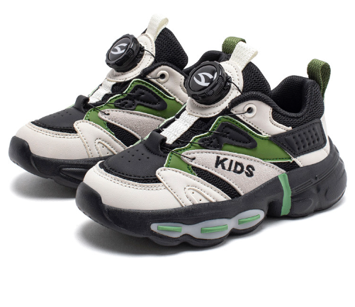 運動鞋(GS8007G黑白綠)(尺碼27-38碼)(下單後聯絡客服確認發貨尺碼)