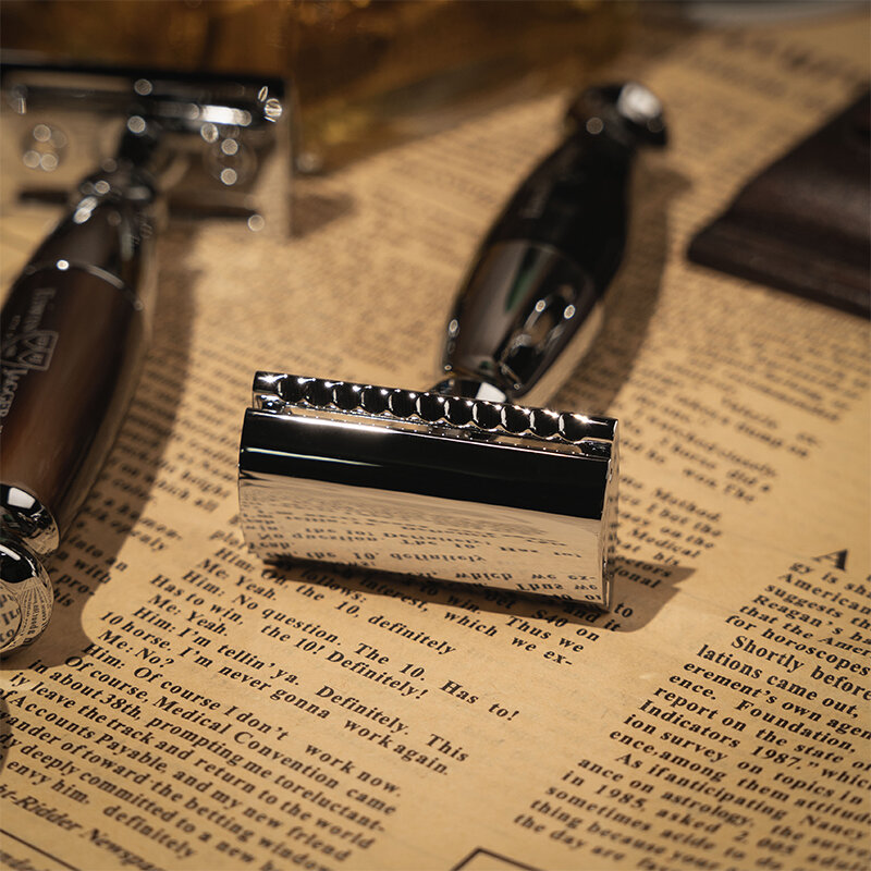 EDWIN JAGGER | 黑色烏木設計傳統剃鬚刀(隨刀附送5塊刀片)(R366CRSR