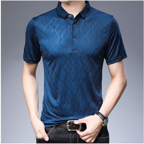 男士翻領短袖t恤夏季（哈青105-130碼）（下單後聯繫客服確認發貨尺碼）#S055008346