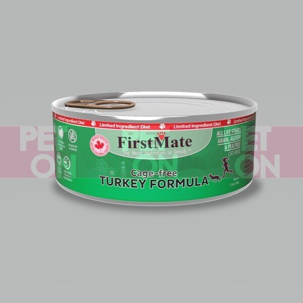 FirstMate Grain Free Turkey Formula (Cat Canned) 156g (30013) (Dealer Goods) Use By: 9 NOV 2025