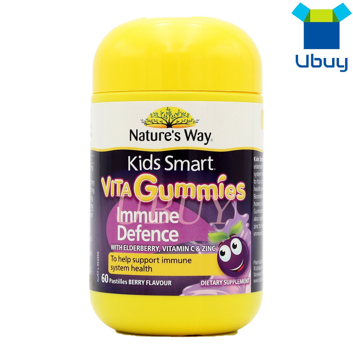 Kids Smart Vita Gummies Cold & Flu, Immune Defence 60 Pastilles (9314807038298)- [Parallel Import]