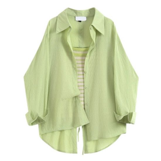 綠背心+綠襯衫套裝【M-3XL碼】（下單後請聯絡客服確認發貨尺碼）#K011004271