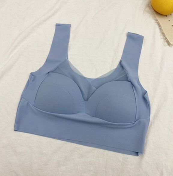 無痕冰絲胸圍內衣（冰藍色）【M-XXL碼】【下單後聯絡客服確認發貨尺碼】#F148048666