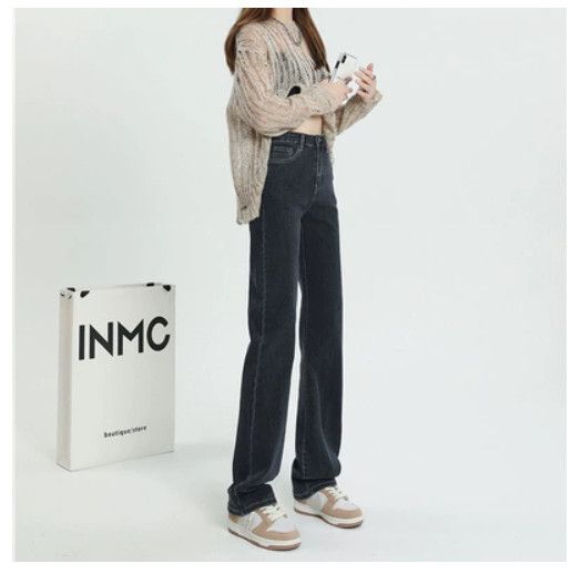 直筒牛仔褲（藍灰加長高品質版）[尺碼：XS-2XL][下單後聯絡客服確認發貨尺碼]#F288002554