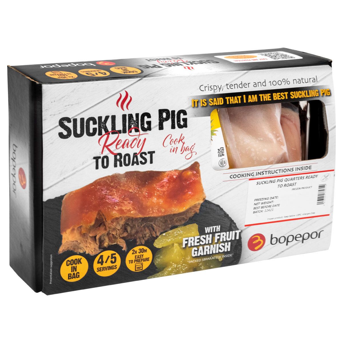 Spanish Suckling Pig 1/4pc (Ready to Roast) (~4ppls) (Frozen)#Best before: 27 Feb 2027