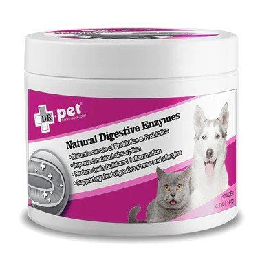 Dr. Pet Natural Digestive Enzymes 144g Exp.Date Sep/2027