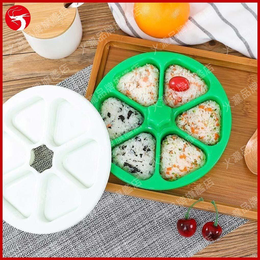 6 Holes Sushi Mold Onigiri Rice Ball Bento Press Maker Mold Kitchen Accessories