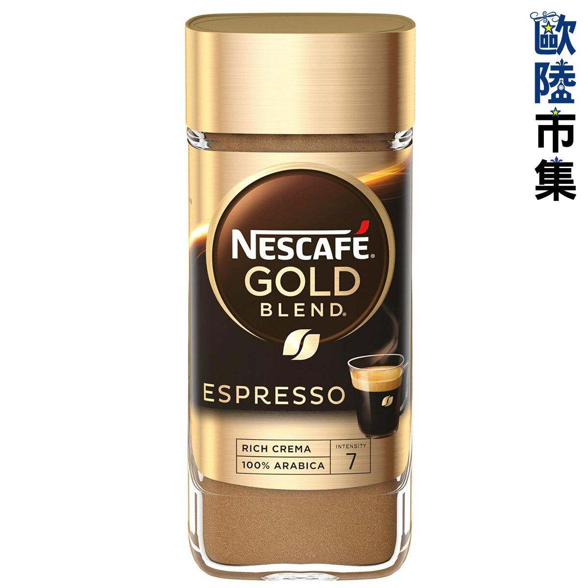 瑞士 雀巢咖啡Nescafe 金裝特濃即溶咖啡粉 100g(752)【市集世界 - 歐陸市集】