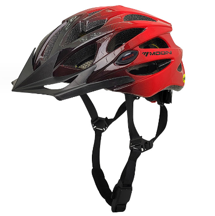 騎行頭盔（漸變紅色【M~L碼】）(頭圍：M55-58cmL58-61cm)#S019056007