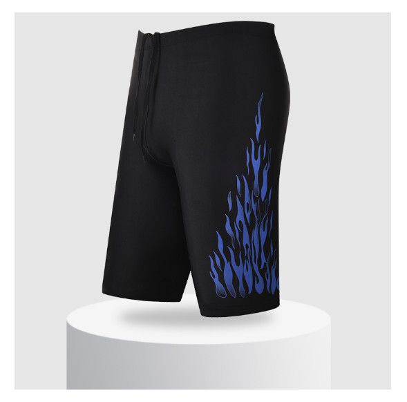 五分平角游泳褲【2XL-4XL碼】【1號藍色】(下單後聯絡客服確認發貨尺碼) #H161023703