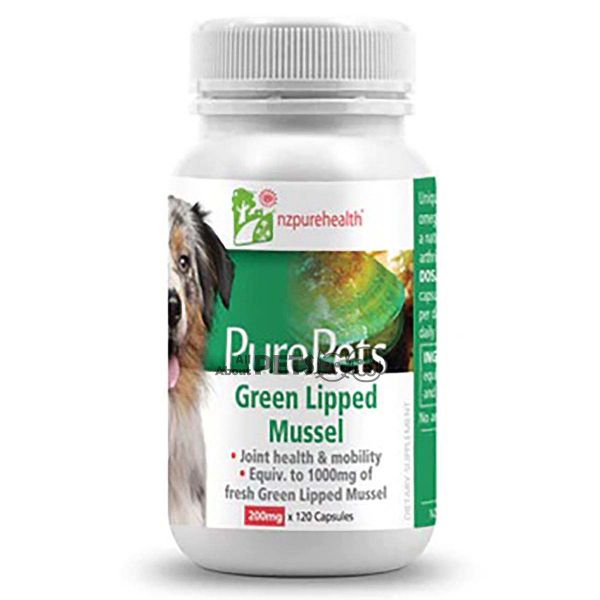 寵物關節補健綠貽貝青口素補充品(120粒)(貓犬適用)