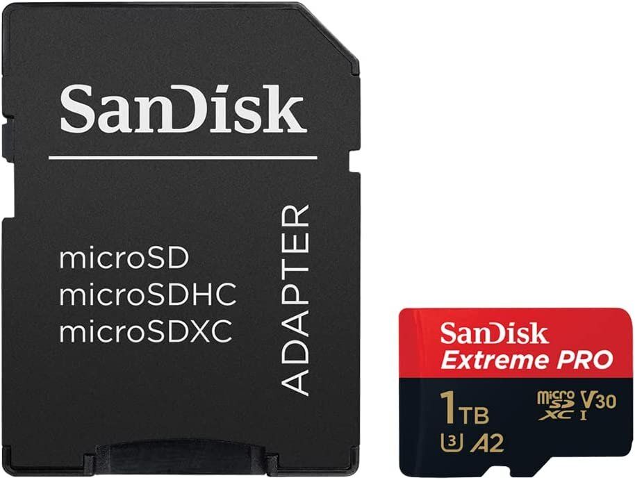 SanDisk | 1TB Extreme Pro Micro SD 記憶卡附設SD轉接器UHS-I V30 A2