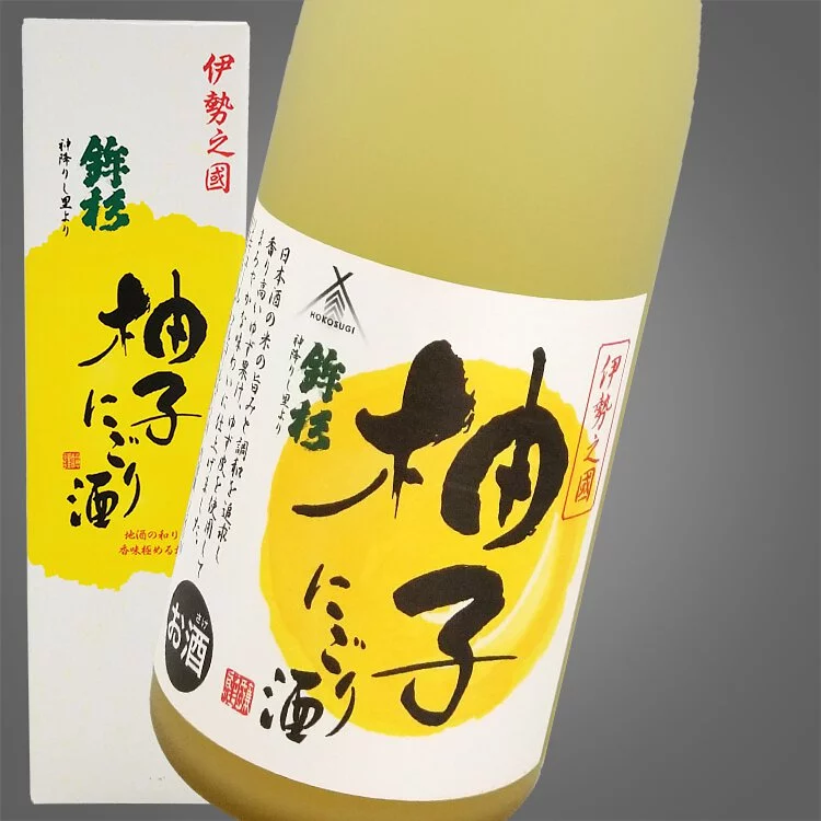 Japanese Hokosugi Yuzu cloudy 鉾杉 柚子酒 (河武釀造)