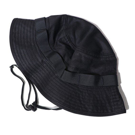 black fisherman hat