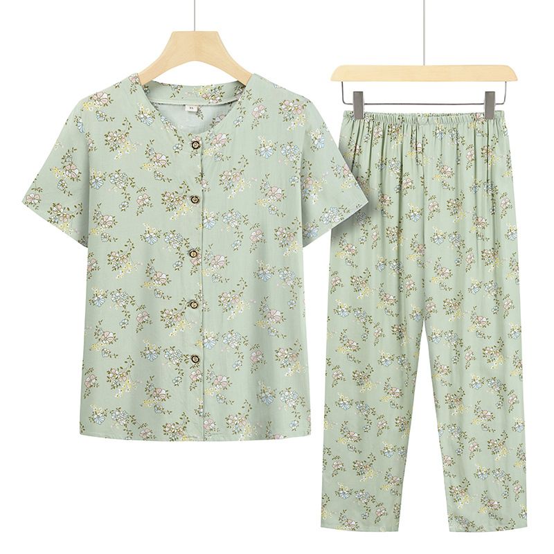 老年人短袖套裝( XL-4XL碼 22號色）【下單後請聯絡客服確認發貨尺碼】F001099054