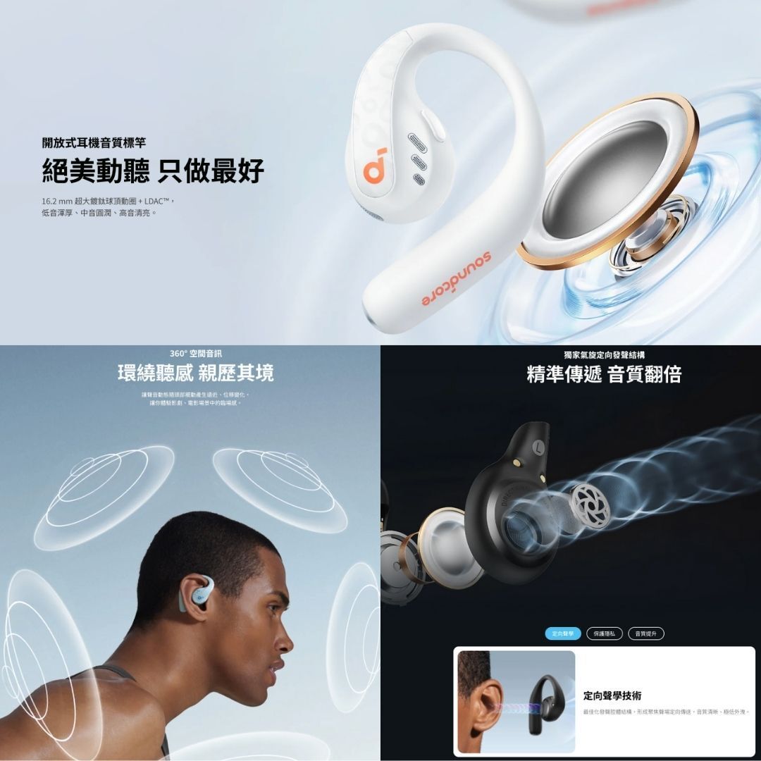Sound Core R15 SoundCore by Anker | Anker Sound Core AeroFit Pro - 白色 氣傳導開放式真無線藍牙耳機 ...