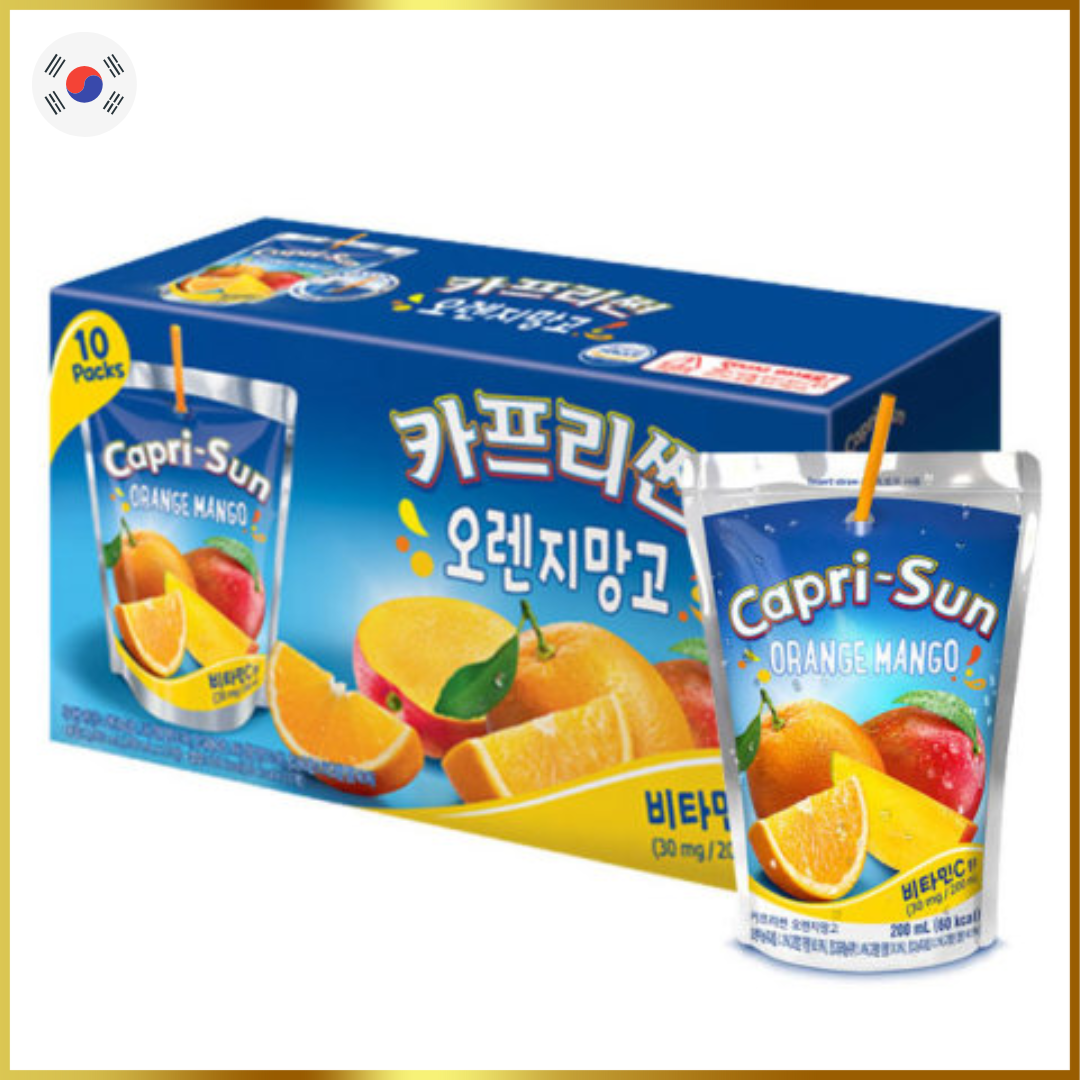Capri-Sun鍚紙袋芒果橙汁200ml x 10包 【原箱優惠】