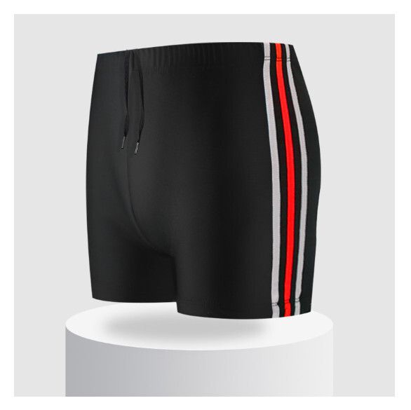 成人平角游泳褲【2XL-4XL碼】【紅色】(下單後聯絡客服確認發貨尺碼) #H161023742