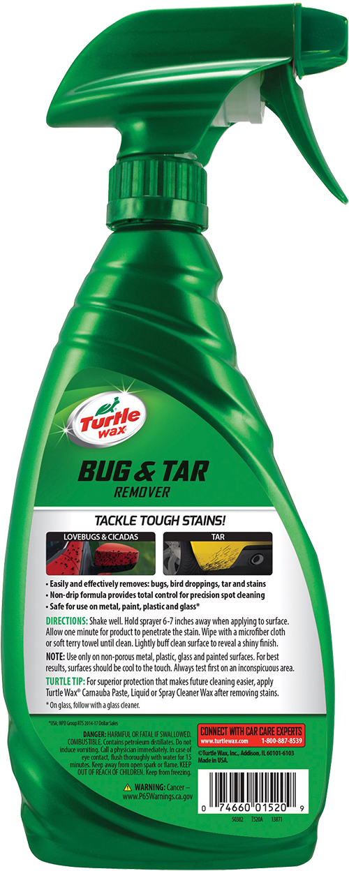 Remove Stubborn Residue  Turtle Wax Bug & Tar Remover 