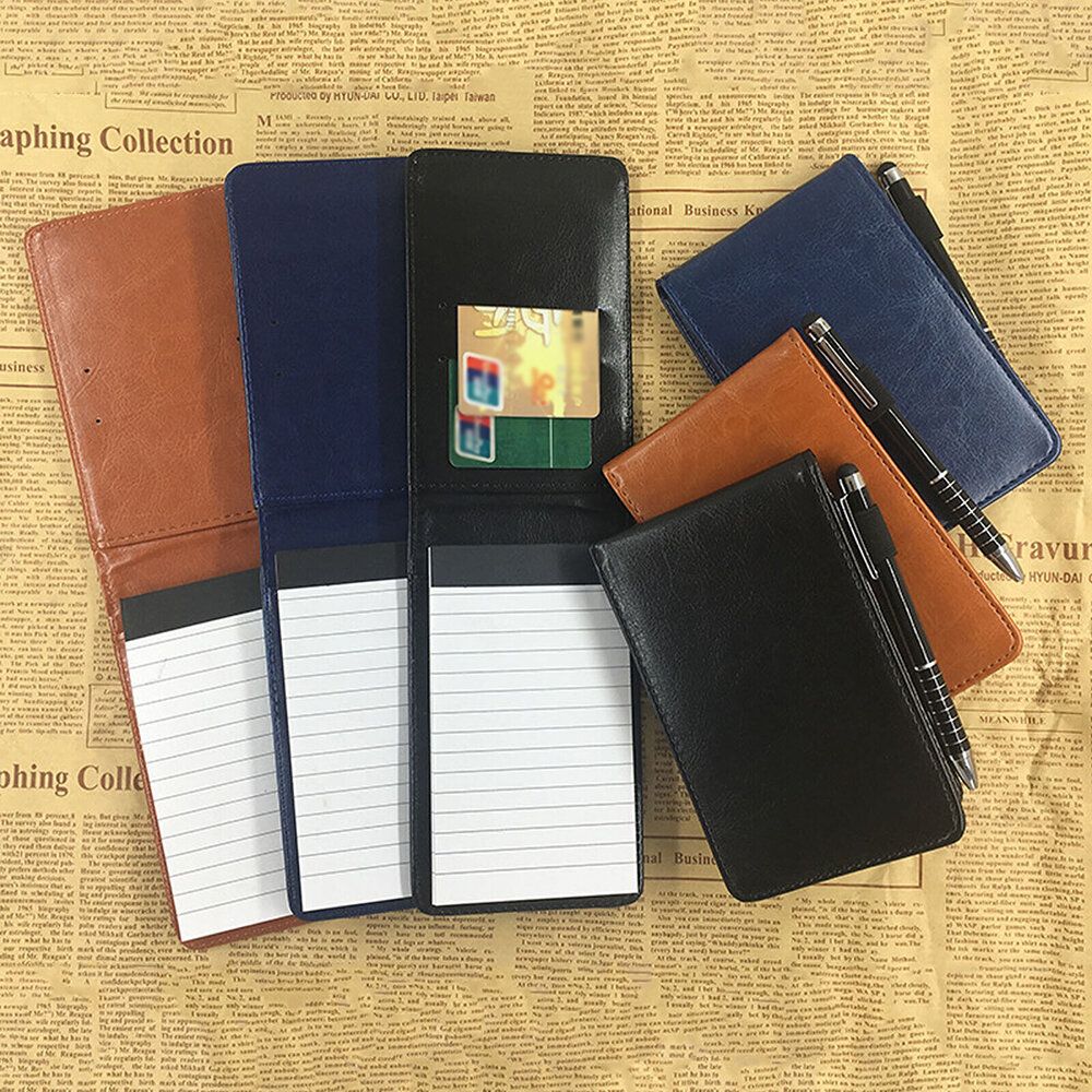 Blue A7 Notepad Portable Small Book Memo Book Business Work Notebook