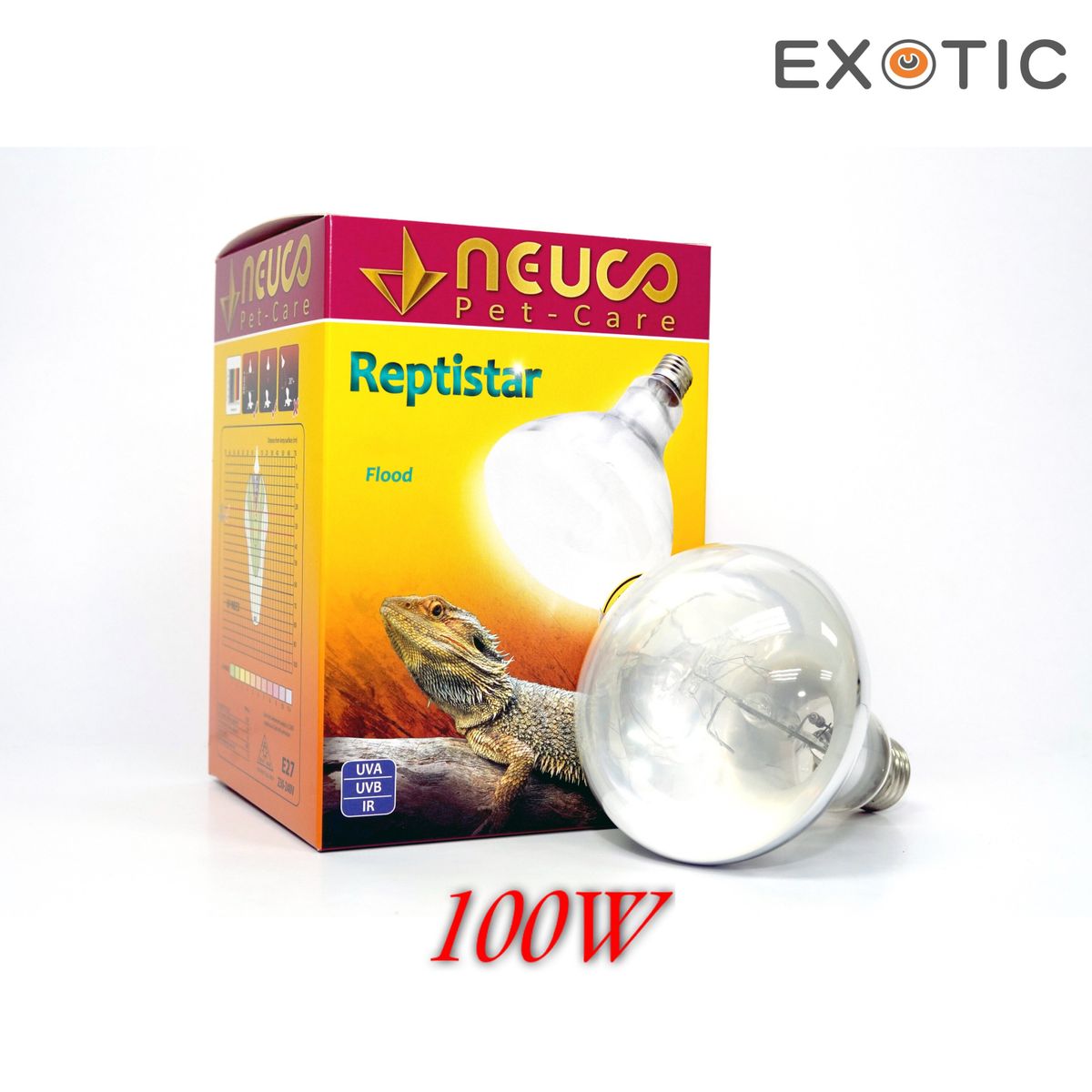 NEUCO Reptistar Reptile UVA/UVB Sunlight Lamp 100W