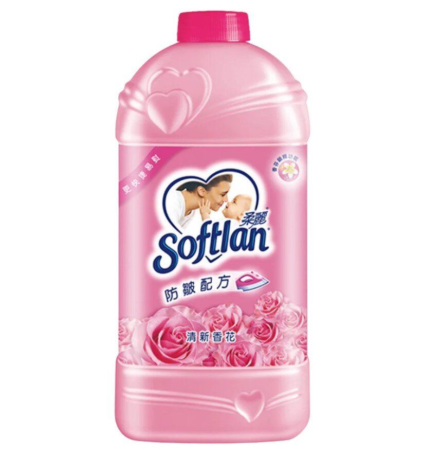 (Pink/Floral Fantasy) Softlan Anti-Wrinkle Formula Fabric Softener