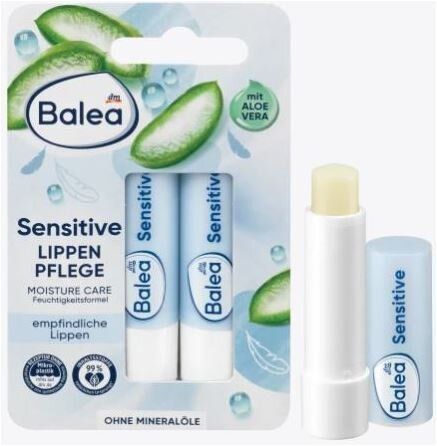 德國 Balea 蘆薈防敏潤唇膏 4.8g*2 Duo pack