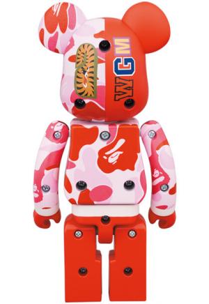 MEDICOM TOY | BE@RBRICK BEARBRICK BAPE® ABC CAMO SHARK PINK + BLUE