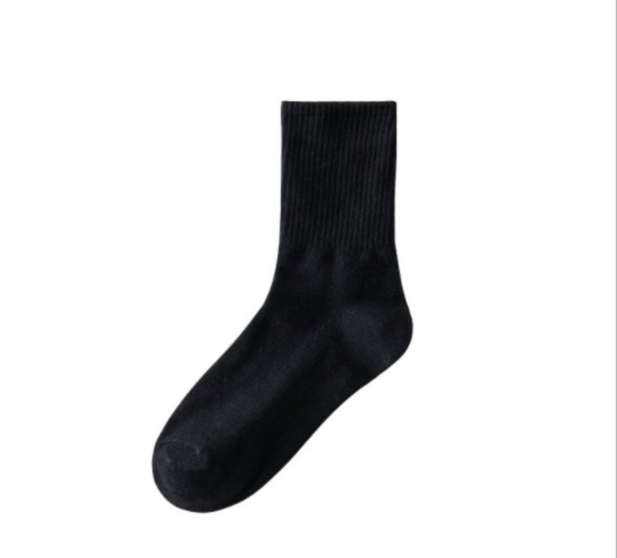 (10雙裝）女中筒襪花邊棉堆堆襪（黑色）均碼【下單後請聯絡客服確認發貨款式】