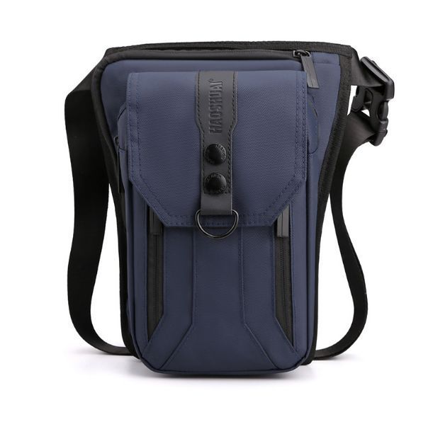 男士多功能防水腰包斜挎包（深藍色長：17*寬：8*高：30cm）#S75023374