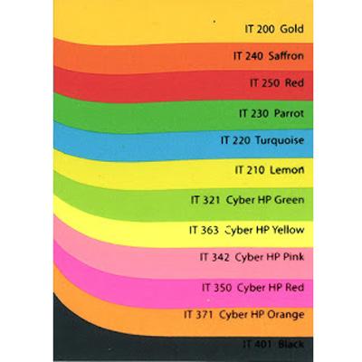 Colored sinar spectra printing paper
