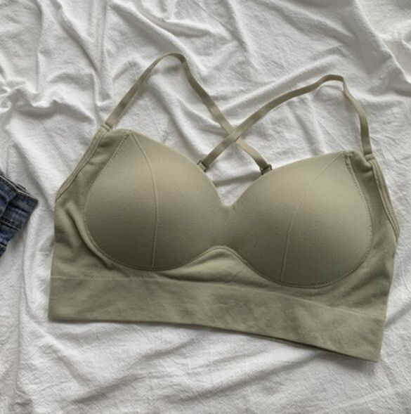 固定杯裹胸內衣（綠色）【均碼】#F148048747