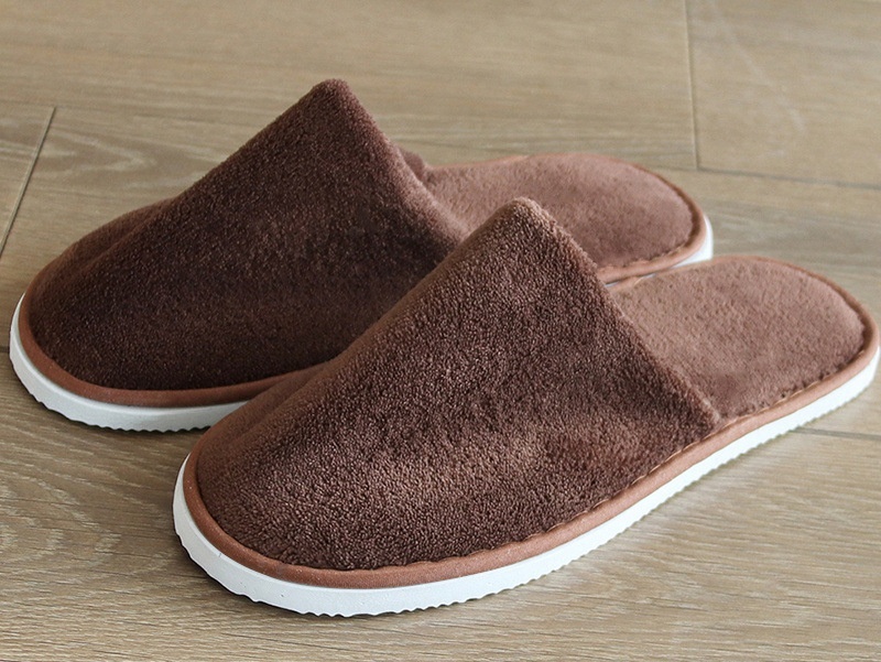 【棕色 2對裝】Coral Velvet Cotton Slippers Disposable Slippers Hotel Grade Disposable Slippers Washable Slippers Anti-slip Slippers Thick Bottomed Slippers Non-slip Slippers Slippers Travel Slippers Hotel Slippers Household Slippers Slippers