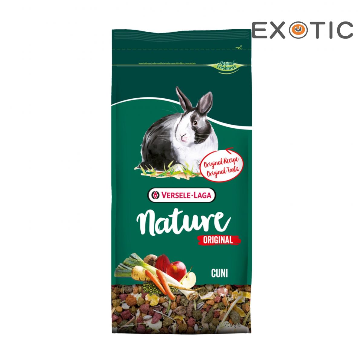 Nature Original Cuni 750g Varied, high-fibre mixture for rabbits