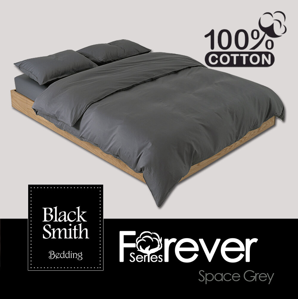 Black Smith 2120針永恆100%純綿系列套裝(太空灰)(雙人4呎至4呎半)