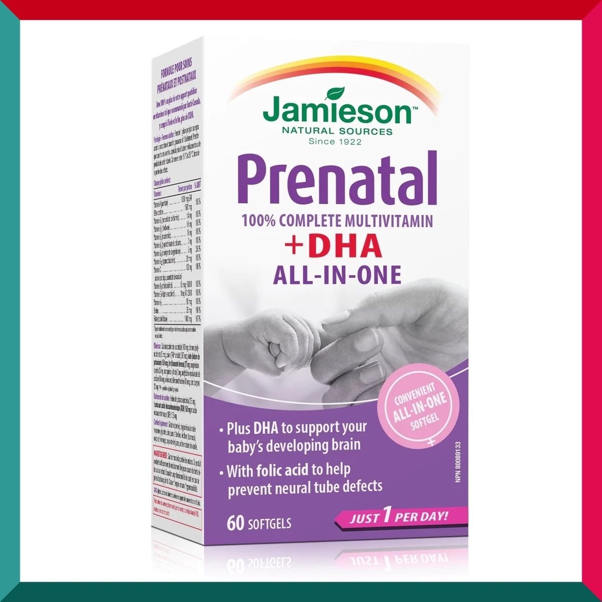 Jamieson - 100% Complete Prenatal Multivitamins + DHA 60 Softgels  (EXP:07/2026*)