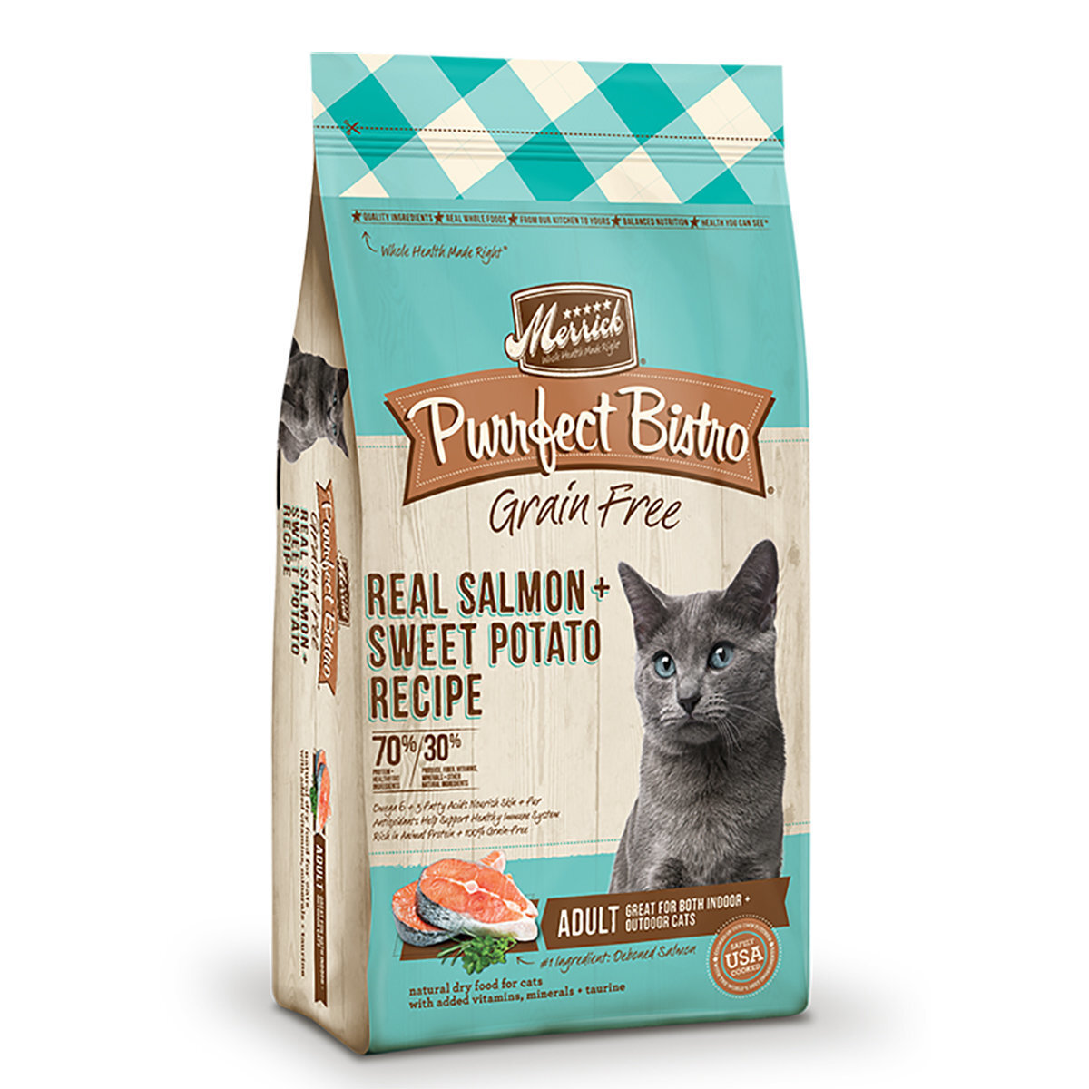 Grain Free Purrfect Bistro Real Salmon Recipe Adult Cat Dry Food 4lb