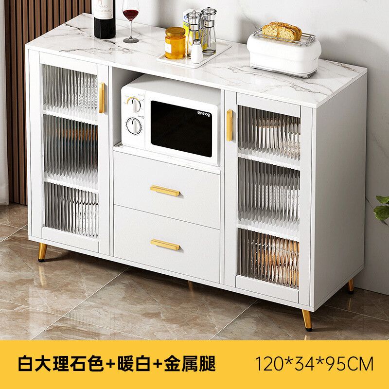 (白大理石色120*34*95cm) 餐邊置物櫃