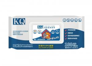 KQ Multi-Purpose Antibacterial Wipes (For Pet Care)(100 Wipes)(18X20CM) 