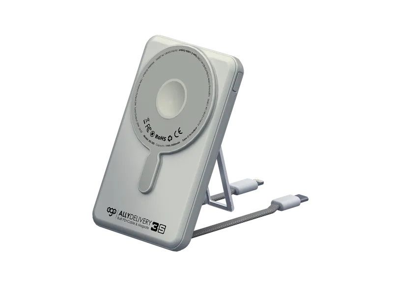 AllyDelivery 3S @Magsafe 5000mAh 6-in-1 Powerbank AD3S-5【Grey】