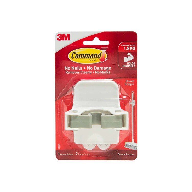 無痕™ - 拖把夾  無需工具或鑽鑿 一推夾穩 一拉提取 單手使用 (17007)