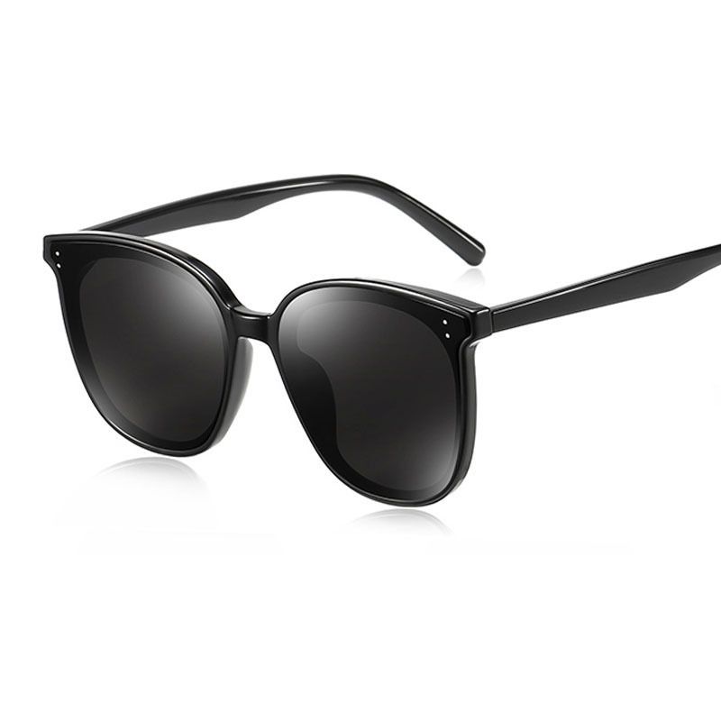 新款近視墨鏡女尼龍太陽鏡（裸鏡 C黑色框2米丁+1.1偏光鏡片20220）