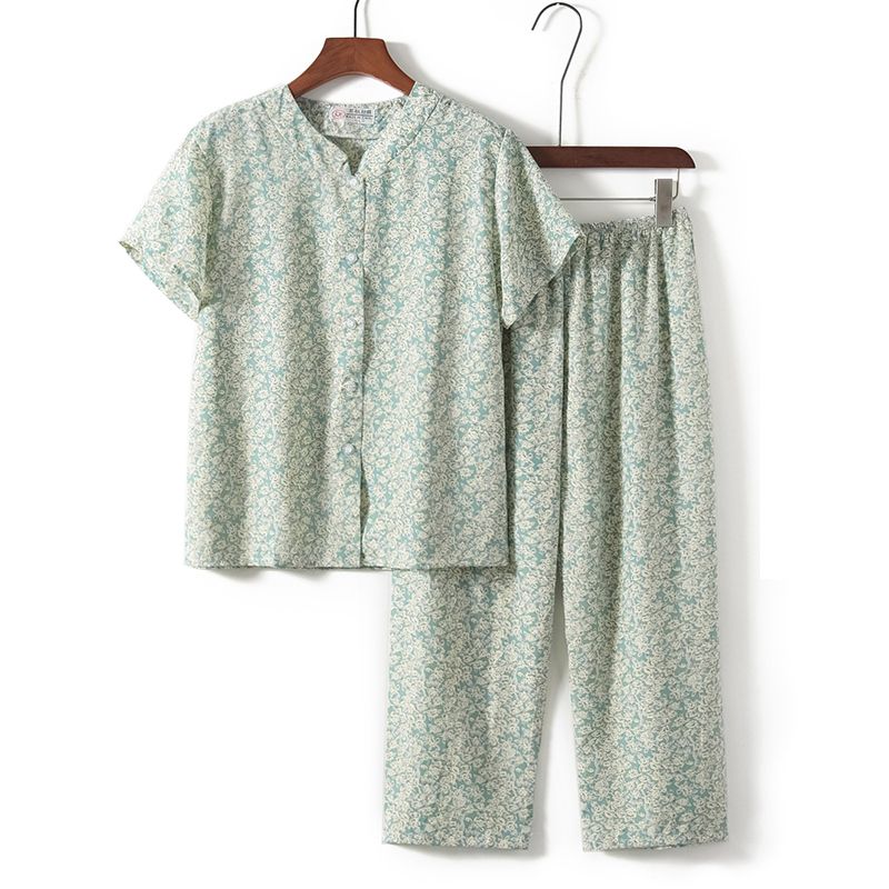 老年人短袖套裝( L-3XL碼 18號色）【下單後請聯絡客服確認發貨尺碼】F001099018