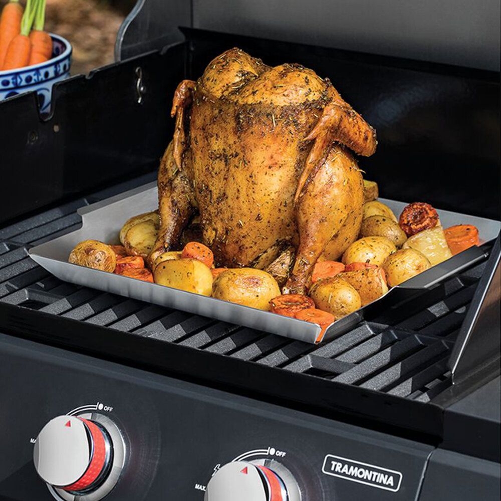 Cosmos 系列 不鏽鋼烤肉盤連調味容器 380x320mm